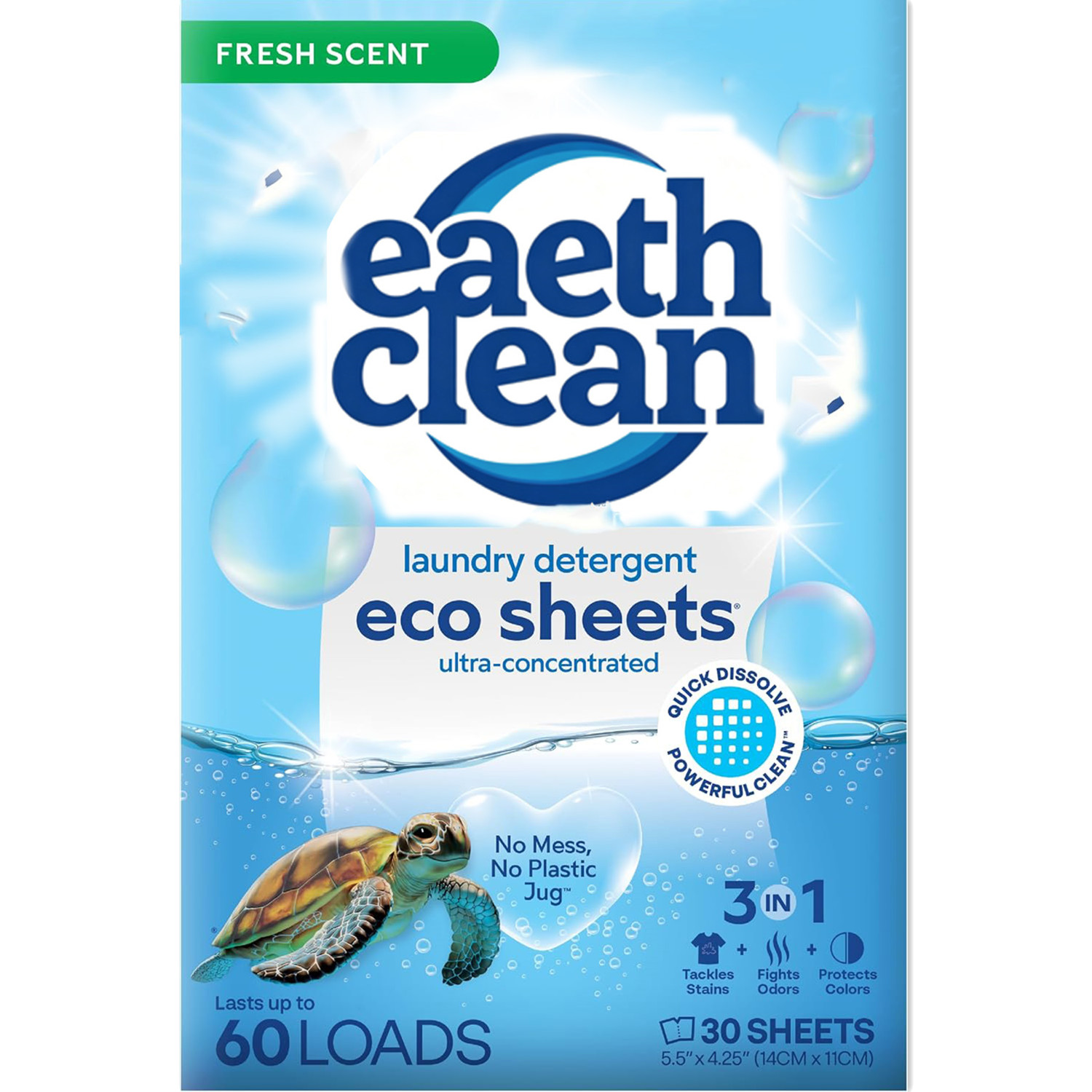 Laundry Strip Eco - 30枚入り洗濯洗剤シート フレッシュな香り エコ液体なし石鹸 旅行に便利 頑固な汚れや臭いに効果的 肌に優しい